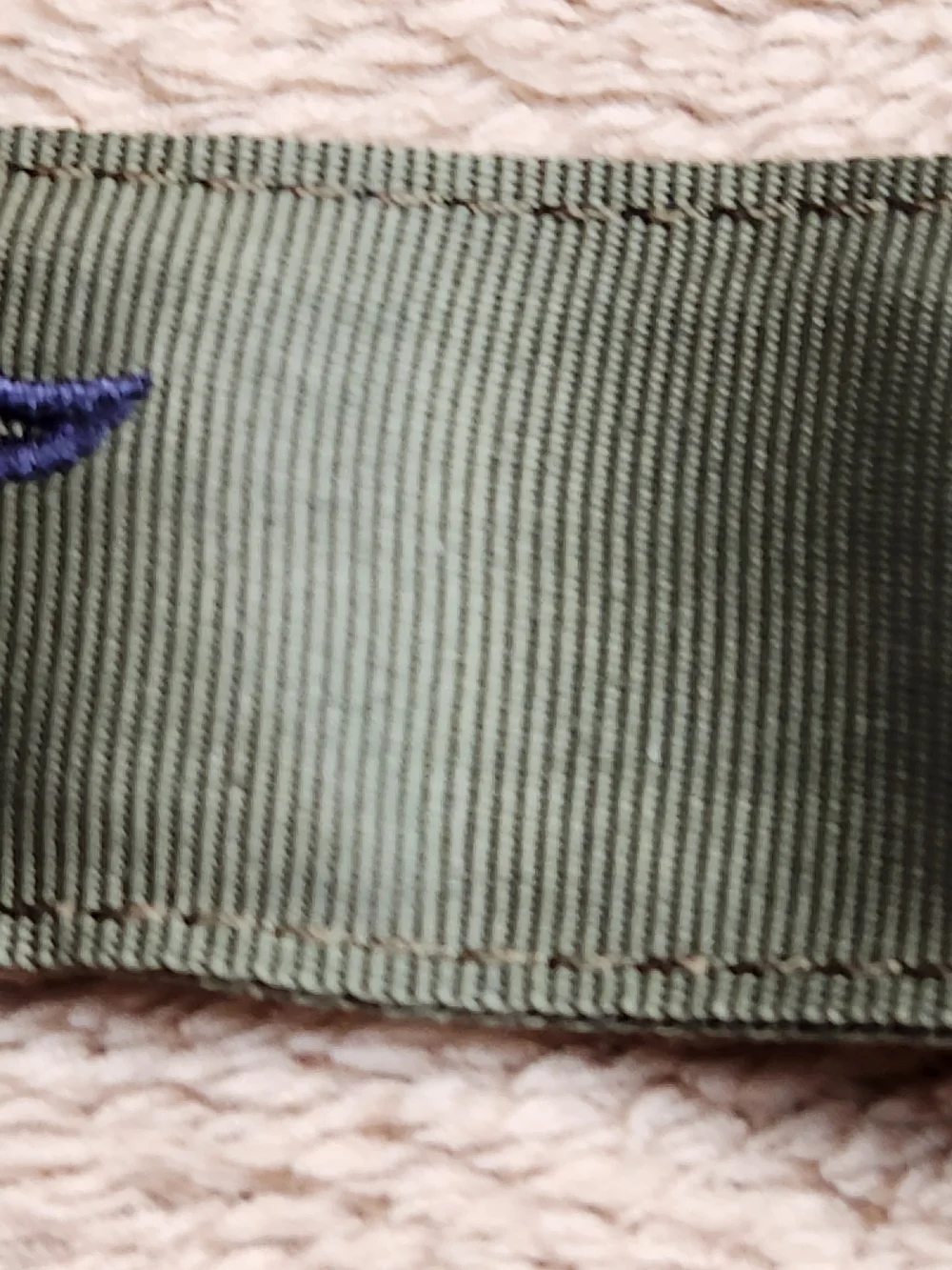 Olive Green Tactical Belt with Navy Embroidered Logo Vinyard Vines 2XL